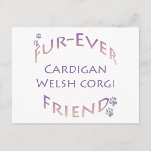 Carte Postale Cardigan Welsh Corgi Furever