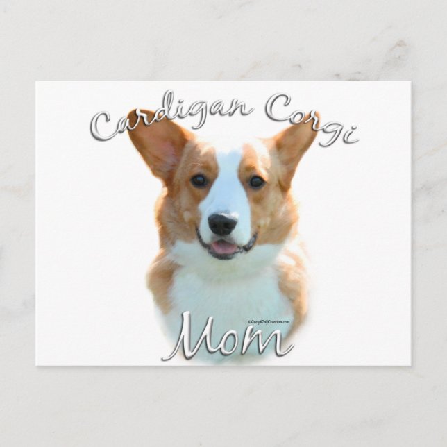 Carte Postale Cardigan Welsh Corgi Maman 2 (Devant)
