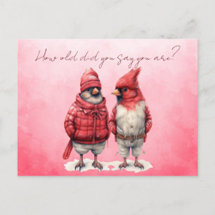 Carte Postale Cardinal Birthday Card Quel Âge Avez-Vous Dit Être