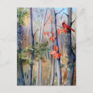 Carte postale Cardinal Chemin Natures
