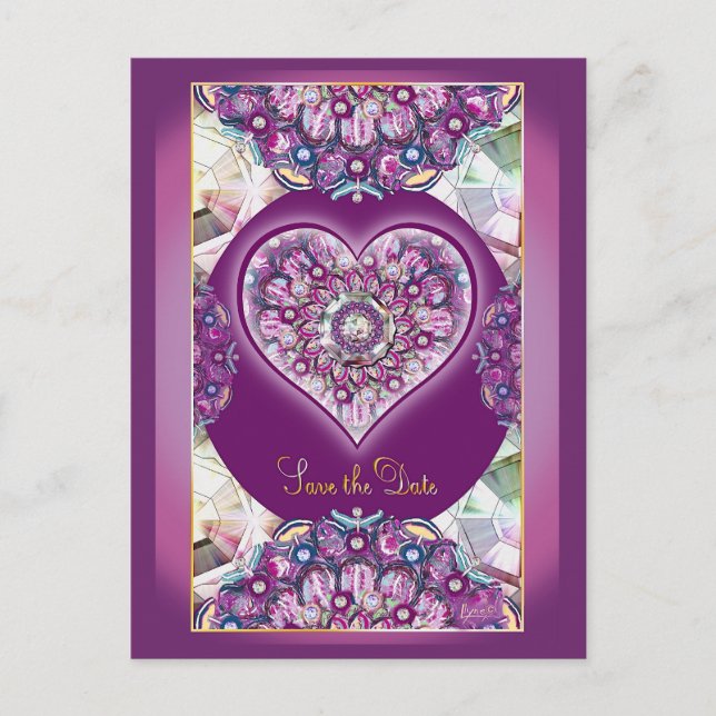 Carte Postale Cardinal Red Rosace (Devant)