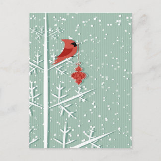 Carte postale Cardinal Rouge