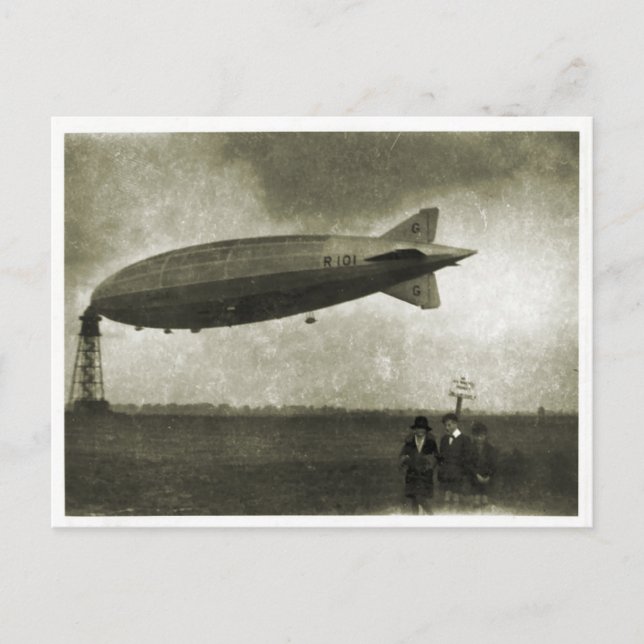 Carte Postale Cardington, Airship R101, avant le départ (Devant)
