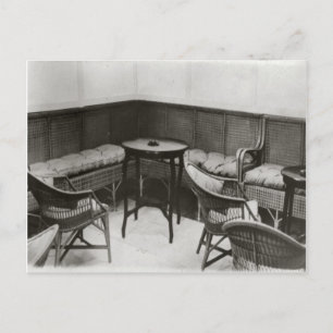 Carte Postale Cardington, Airship R101, Fumoir