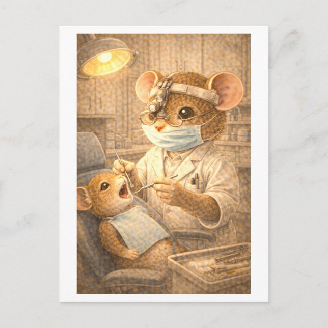 Carte Postale Career Mouse as Dentist (Devant)
