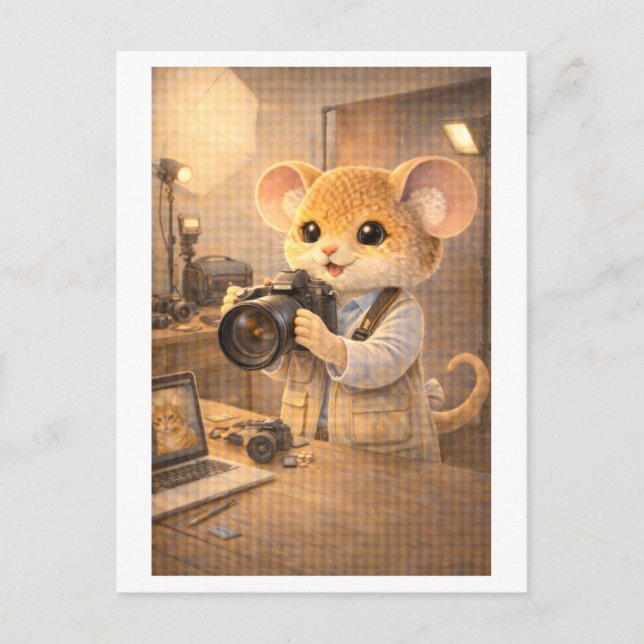 Carte Postale Career Mouse as Photographer (Devant)