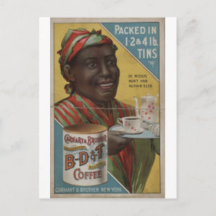 Carte Postale Carhart & Brother célébrait le café torréfié
