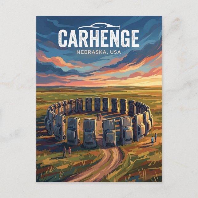 Carte Postale Carhenge États-Unis (Devant)
