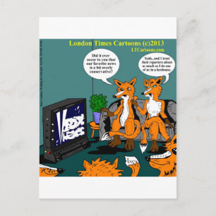 Carte Postale Caricature amusante de l'actualité conservatrice
