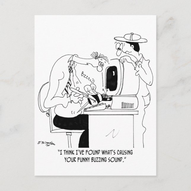 Carte Postale Caricature d'abeille 6985 (Devant)