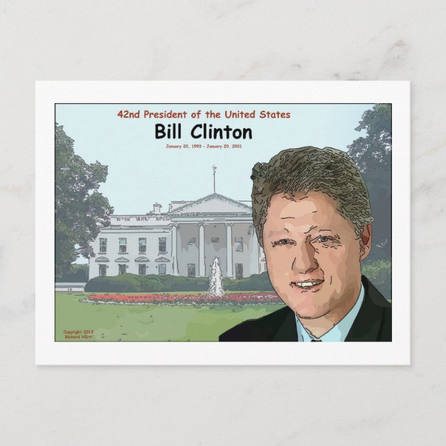 Carte Postale Caricature de Bill Clinton (Devant)