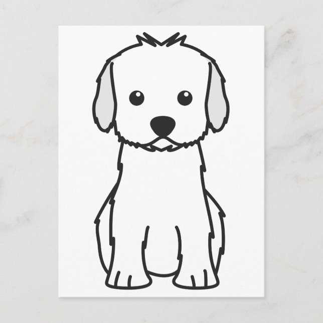 Carte Postale Caricature de chien Cockapoo (Devant)