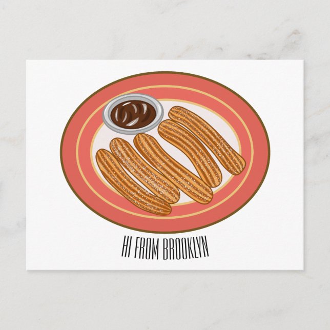 Carte Postale Caricature de Churro (Devant)