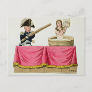 Carte Postale Caricature de la Charte constitutionnelle