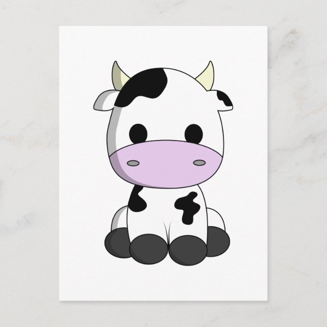 Carte Postale Caricature de la petite vache (Devant)