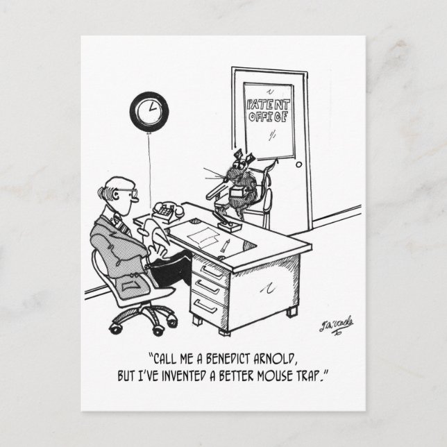 Carte Postale Caricature de l'inventeur 1932 (Devant)