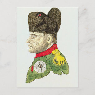 Carte Postale Caricature de Napoléon Bonaparte
