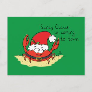 Carte Postale Caricature de Noël de Noël de Noël amusant Pèr