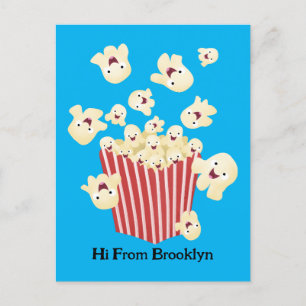 Carte Postale Caricature de pop-corn drôles