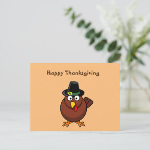 Carte Postale Caricature de Thanksgiving Turquie