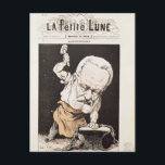 Carte Postale Caricature de Victor Hugo<br><div class="desc">Caricature de Victor Hugo | par Andre Gill | Lieu de l'art : Maison de Victor Hugo,  Paris,  France | Artiste français | Numéro de collection d'images : XIR170229</div>