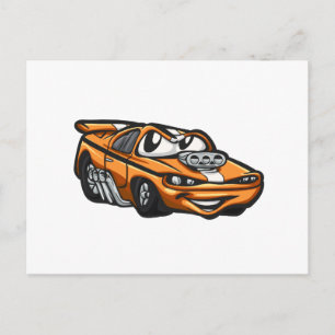 Carte Postale Caricature de voiture de muscle classique - Choisi