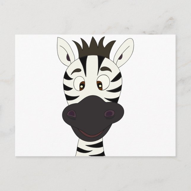 Carte Postale Caricature de Zebra (Devant)