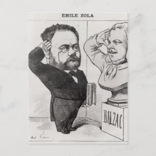 Carte Postale Caricature d'Emile Zola