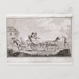 Carte Postale Caricature des Riches Nouveaux, c.1795