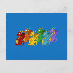 Carte Postale Caricature dragons