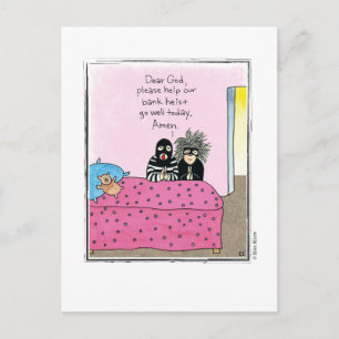 Carte Postale Caricature HEIST par Ellen Elliott