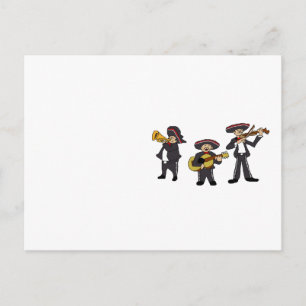 Carte Postale Caricature mexicaine de mariachi Band Fiesta