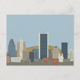 Carte Postale Caricature Montréal