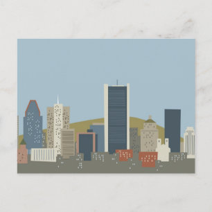 Carte Postale Caricature Montréal