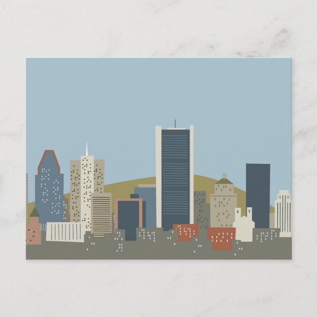 Carte Postale Caricature Montréal (Devant)