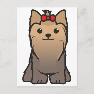 Carte Postale Caricature pour chien du Yorkshire Terrier