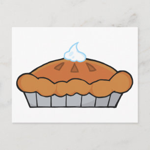 Carte Postale Caricature Thanksgiving Pie