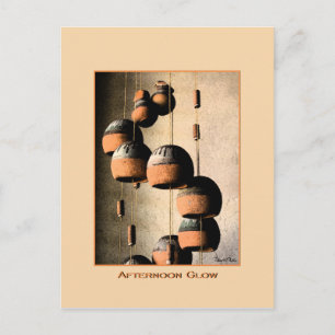 Carte Postale Carillon en argile en spirale Nature morte Bonjour