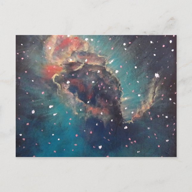 Carte Postale Carina Nebula peinture de l'art spatial (Devant)