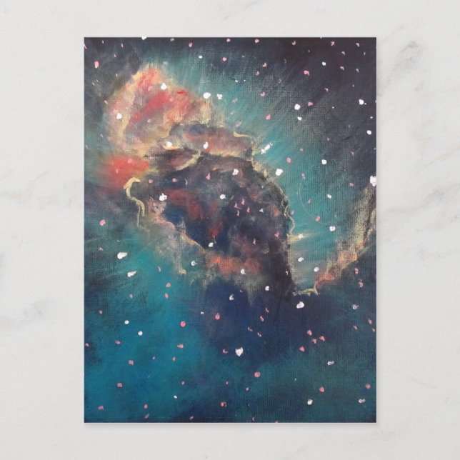 Carte Postale Carina Nebula peinture de l'art spatial (Devant)