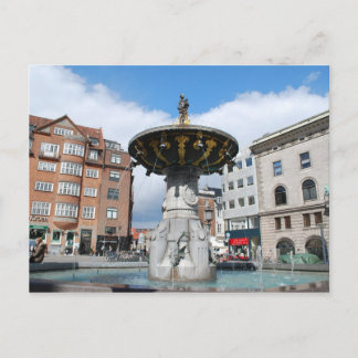 Carte Postale Caritas Well Fountain Copenhagen Denmark