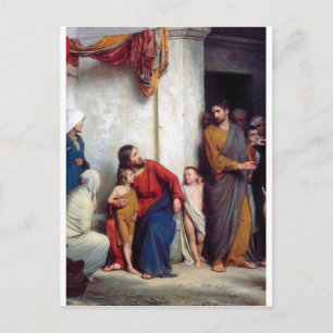 Carte Postale Carl Heinrich Bloch - Souffrez les enfants