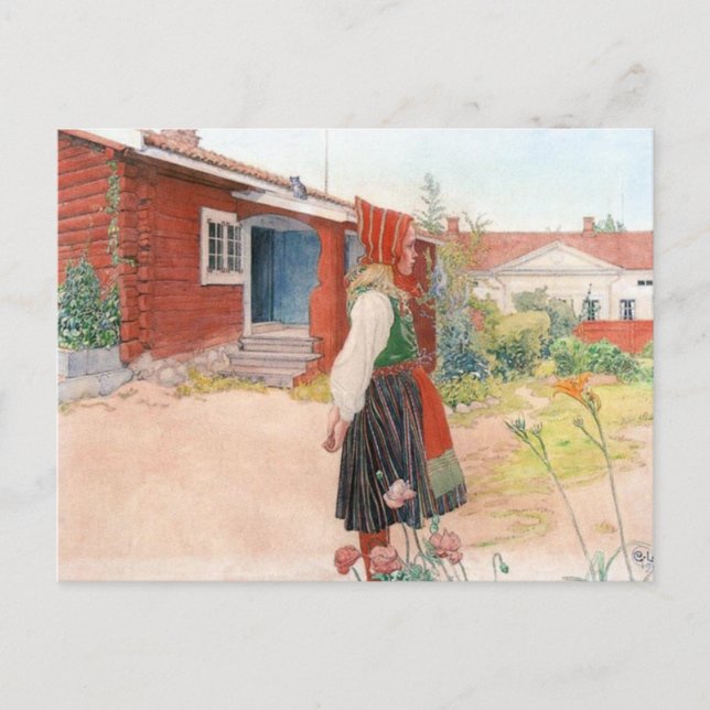 Carte Postale Carl Larsson la maison de Falun (Devant)
