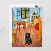 Carte Postale Carlin 17 (noir) - La Chambre (Devant / Derrière)
