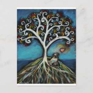 Carte Postale Carlin Amour Arbre de vie