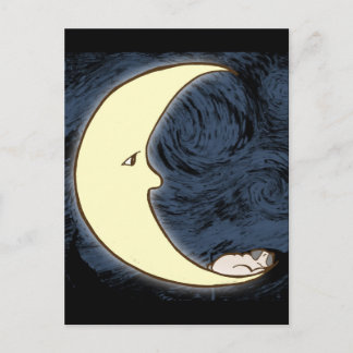 Carte Postale Carlin sur la Lune