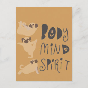 Carte Postale Carlins de yoga