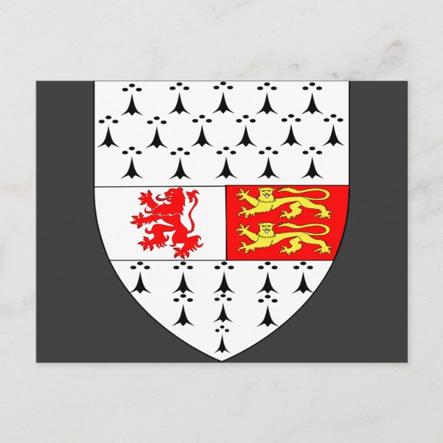 Carte Postale Carlow County Crest, Irlande (Devant)