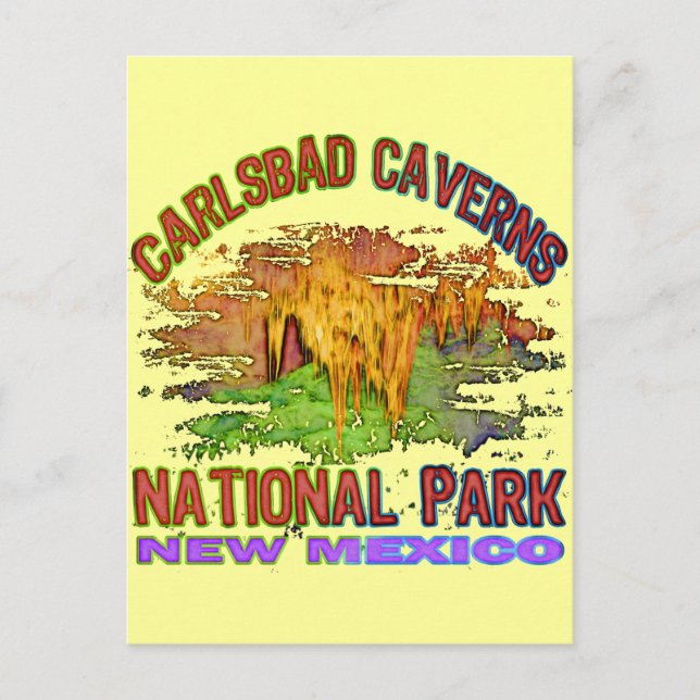 Carte Postale Carlsbad Caverns National Park, Nouveau-Mexique (Devant)