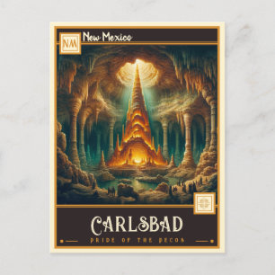 Carte Postale Carlsbad, Nouveau-Mexique   VINTAGE